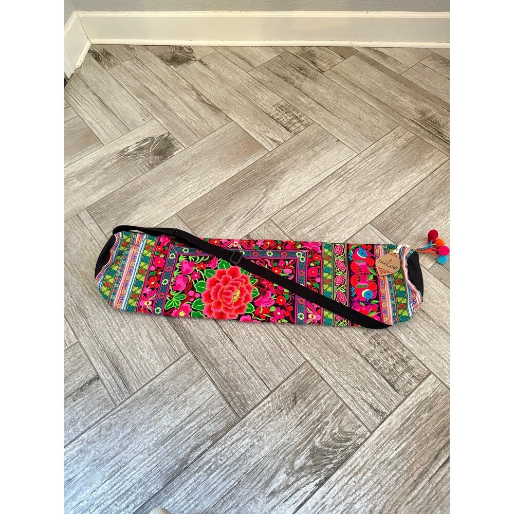 Colorful Floral Yoga Mat Bag